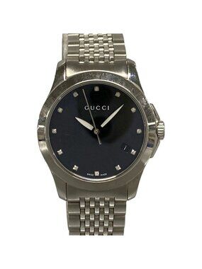 Gucci Watch 126.5 Diamond Index Black